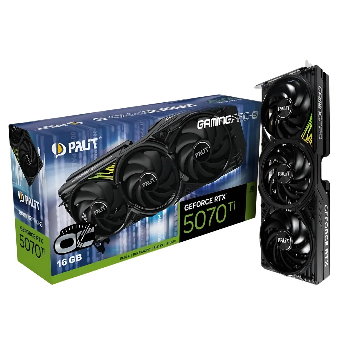 Відеокарта GF RTX 5070 Ti 16GB GDDR7 GamingPro-S OC Palit (NE7507TS19T2-GB2031U) - мініатюра 2