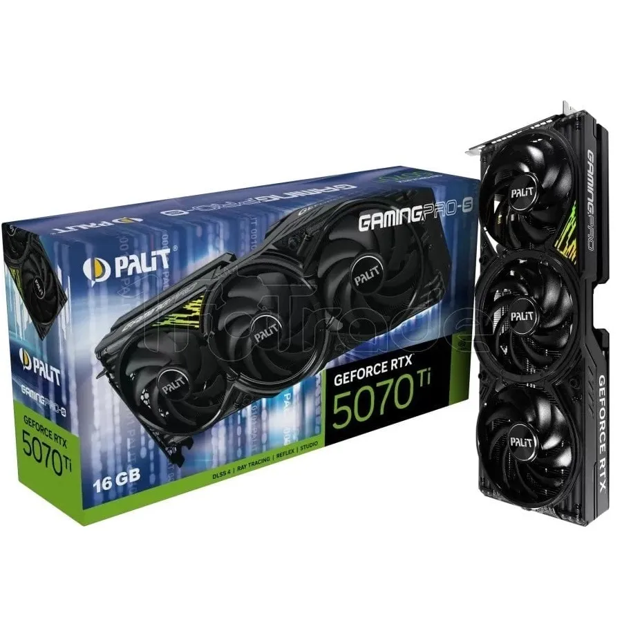 Відеокарта GF RTX 5070 Ti 16GB GDDR7 GamingPro-S Palit (NE7507T019T2-GB2031U) - зображення 1