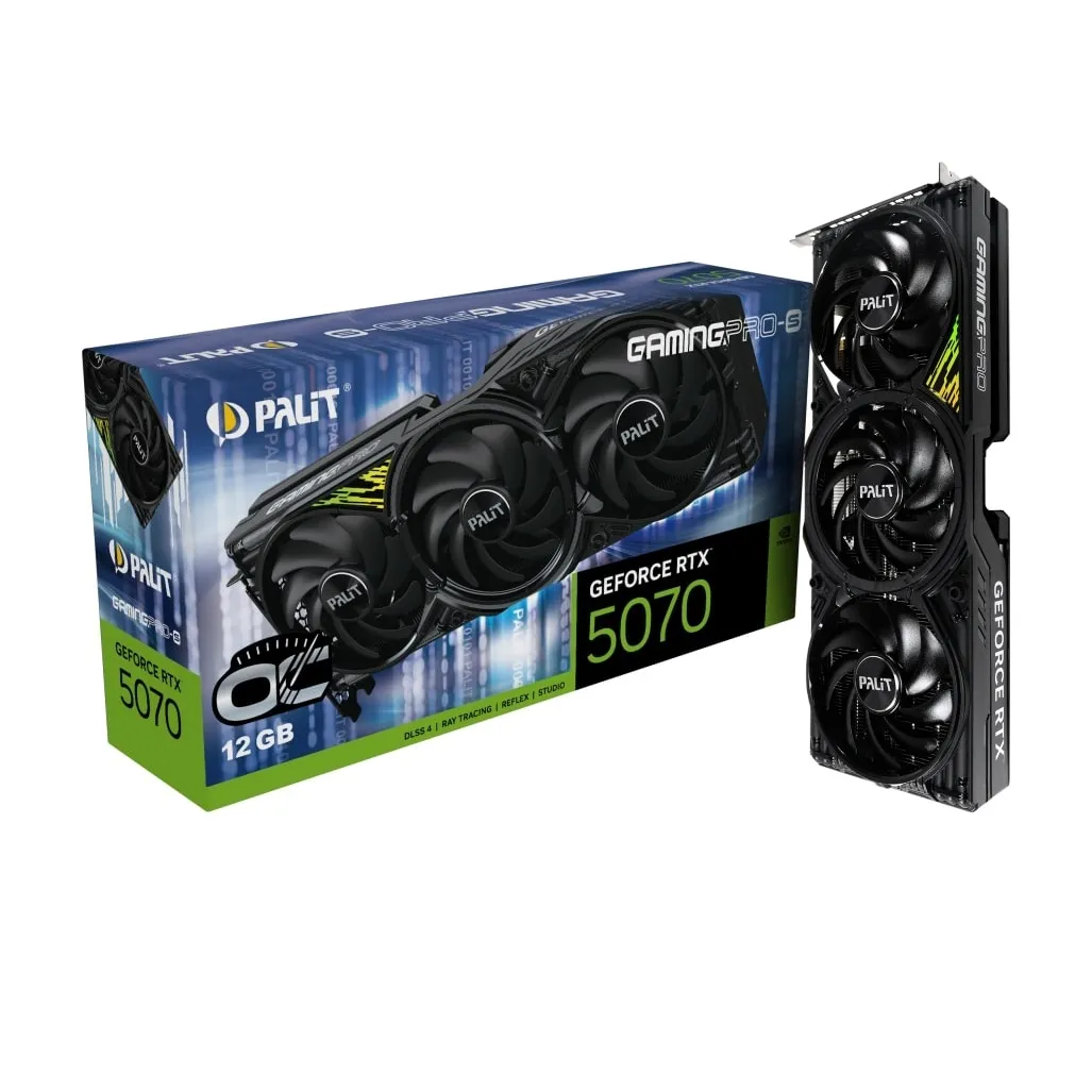 Відеокарта GF RTX 5070 12GB GDDR7 GamingPro-S OC Palit (NE75070T19K9-GB2050U) - зображення 1