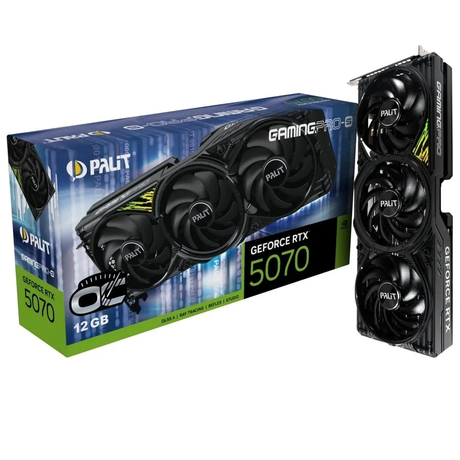 Відеокарта GF RTX 5070 12GB GDDR7 GamingPro-S OC Palit (NE75070T19K9-GB2050U) - мініатюра 9