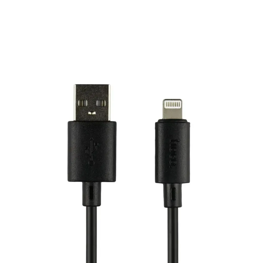 Кабель Hoco X88 Gratified USB - Lightning  (M/M), 1 м, Black (6931474783301)