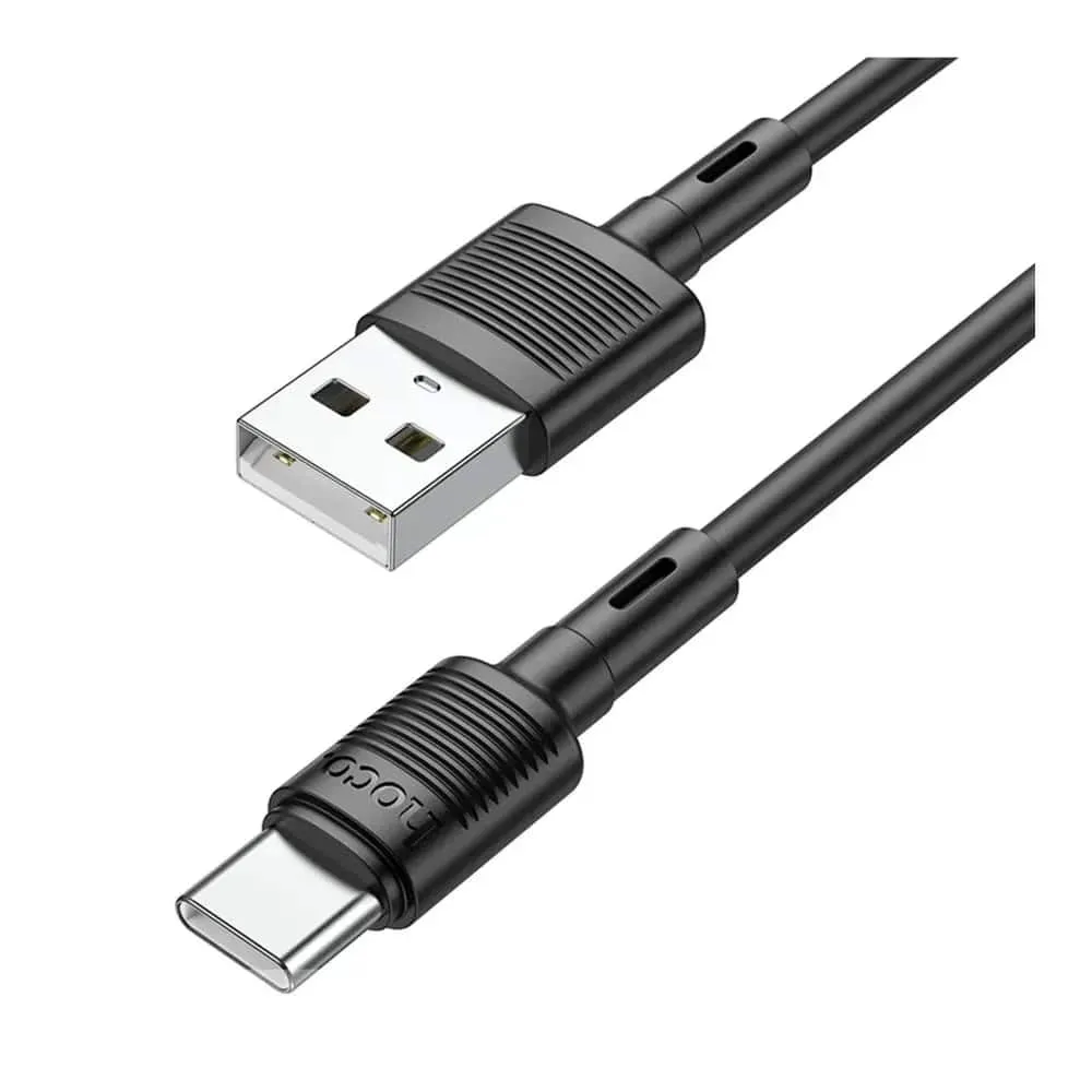 Кабель Hoco X83 USB - USB Type-C (M/M), 1 м, Black (6931474770905)