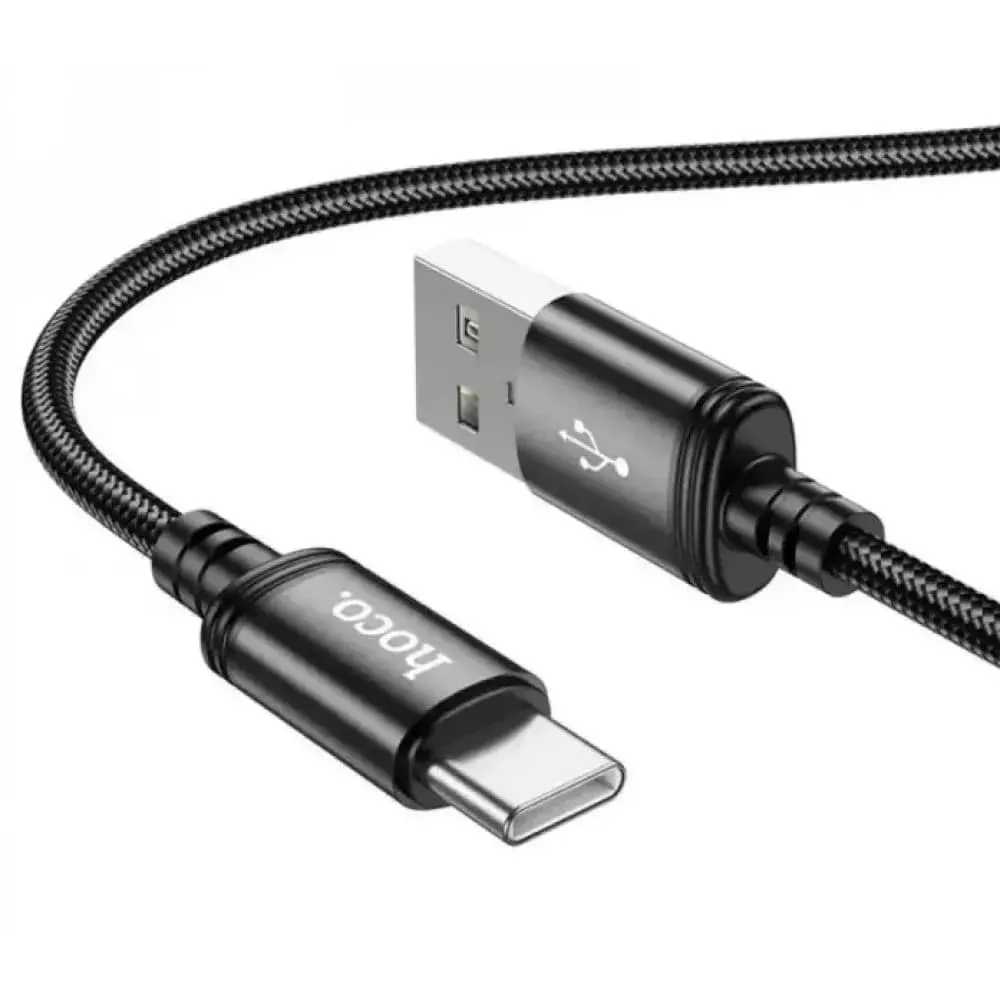 Кабель Hoco X89 Wind USB - USB Type-C (M/M), 1 м, Black (6931474784360) - мініатюра 2