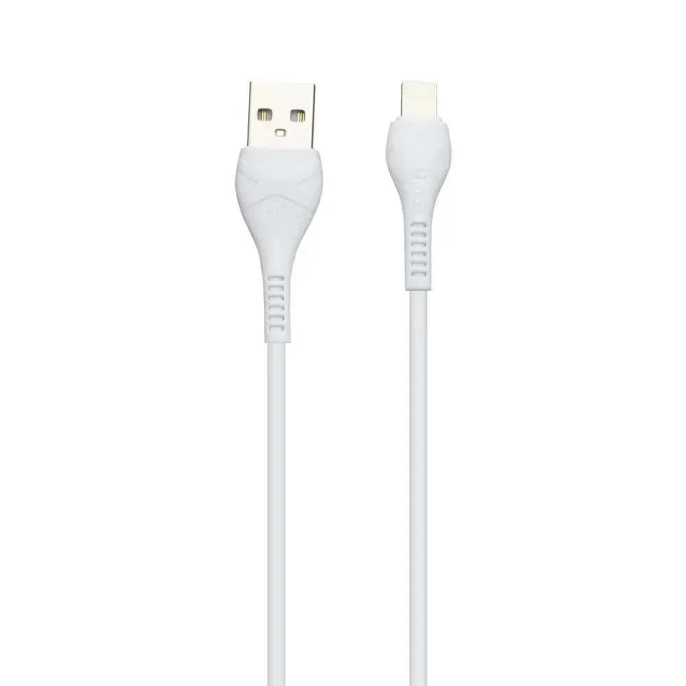 Кабель Hoco X37 Cool Power Charging USB - Lightning, 1 м, White (6931474710499) - зображення 1