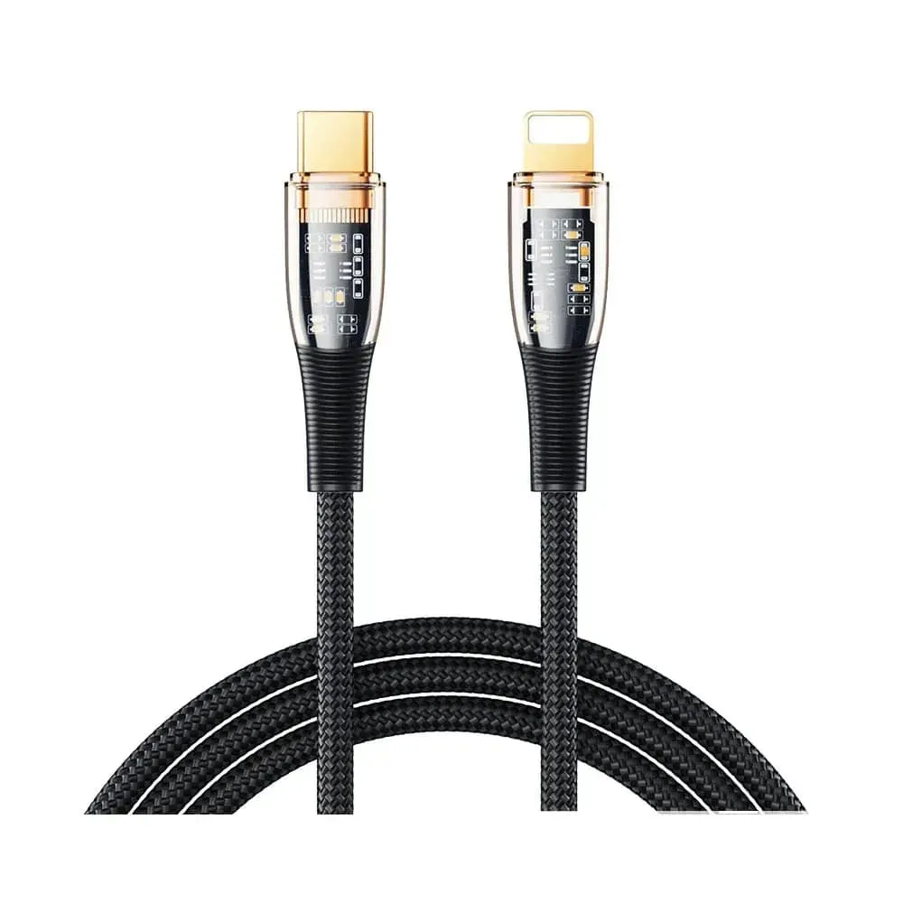Кабель Remax RC-C061 Explore USB Type-C - Lightning (M/M), 20W, 1.2 м, Black (6954851206712) - зображення 1
