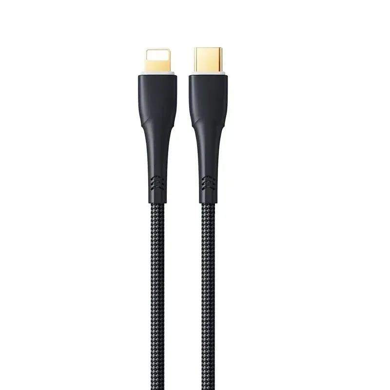 Кабель Remax RC-C063 Bosu USB Type-C - Lightning (M/M), 20W, 1.2 м, Black (6954851207016) - мініатюра 3