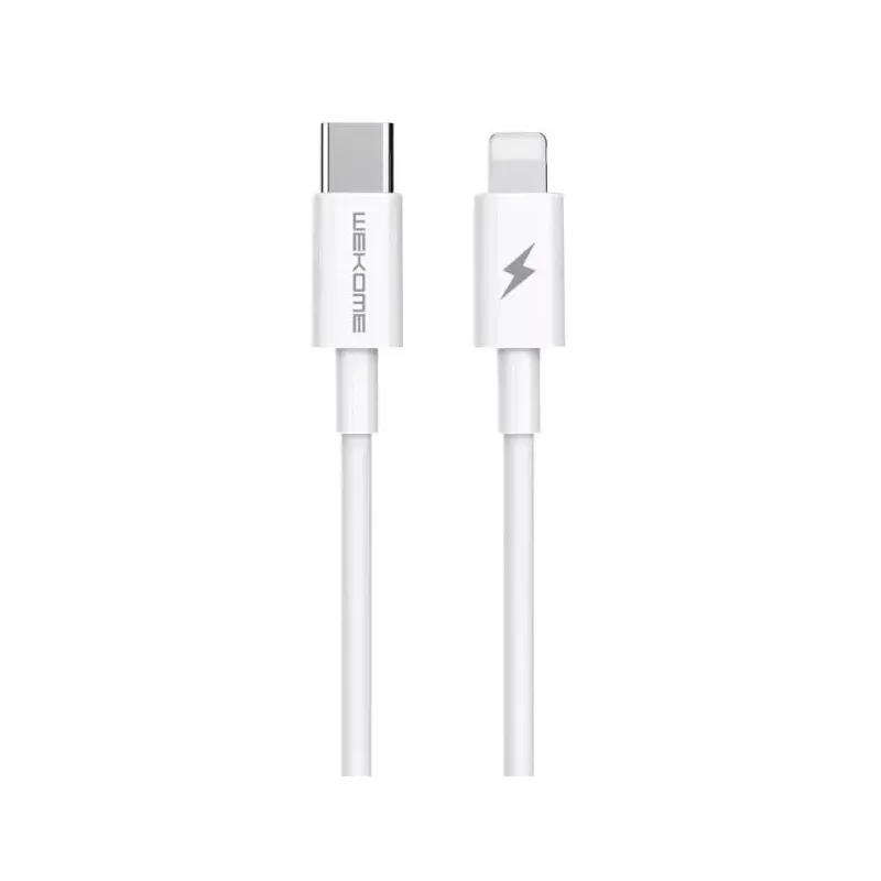 Кабель WK WDC-168 USB Type-C - Lightning (M/M), 1 м, 20W, White (6941027631652) - мініатюра 2