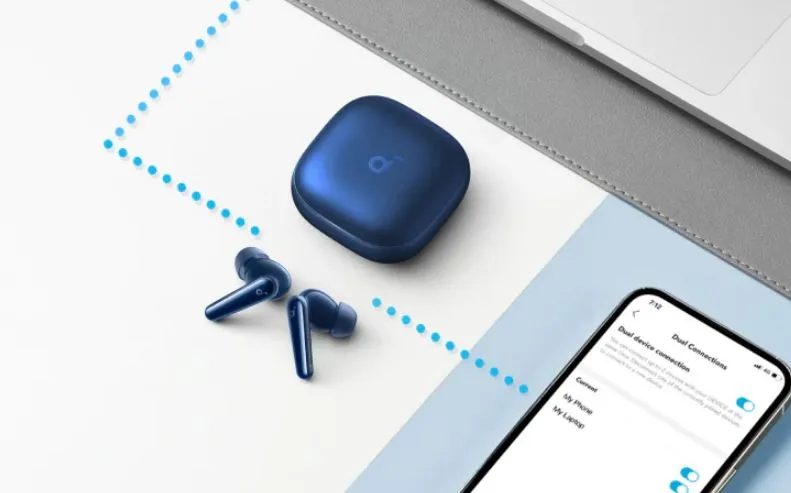 Bluetooth-гарнітура Anker SoundCore Liberty 5 ANC Blue (A3957G31) - мініатюра 9