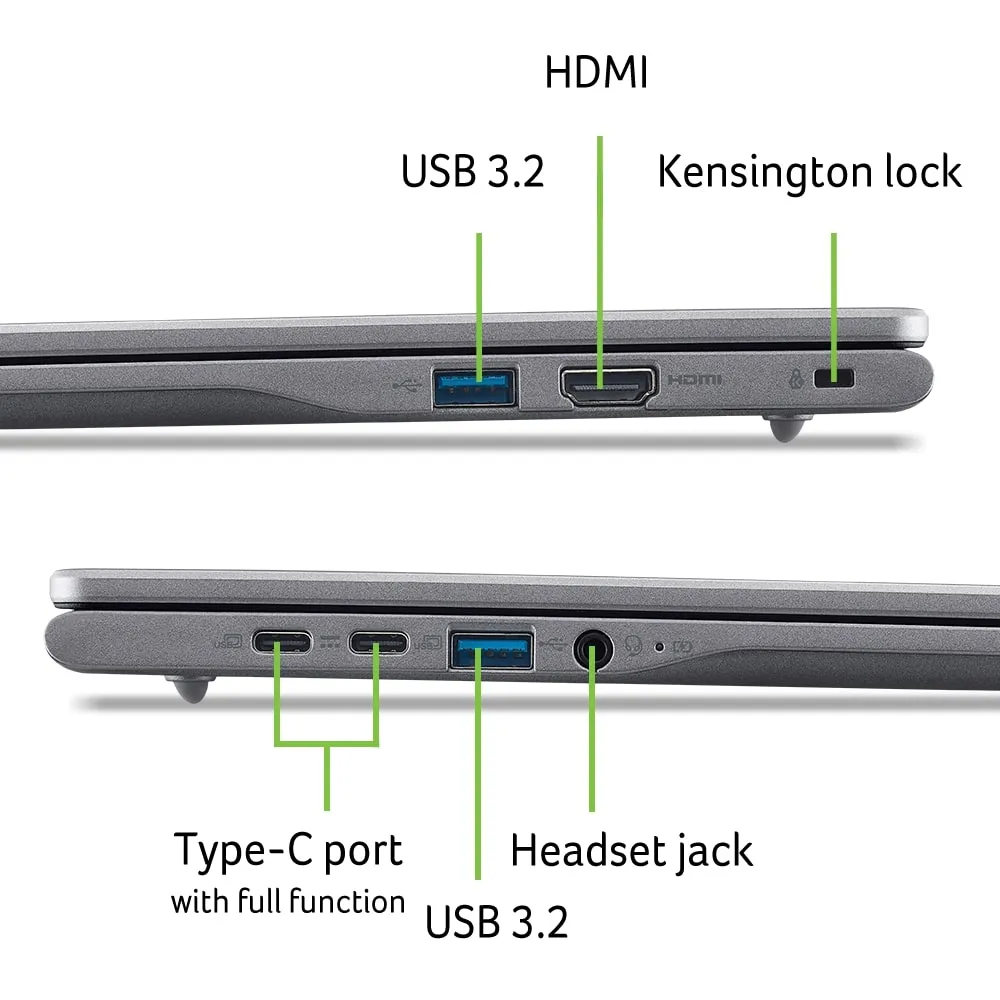 Ноутбук Acer Chromebook Plus CB516-1H (NX.JCLEU.003) Steel Gray - мініатюра 8