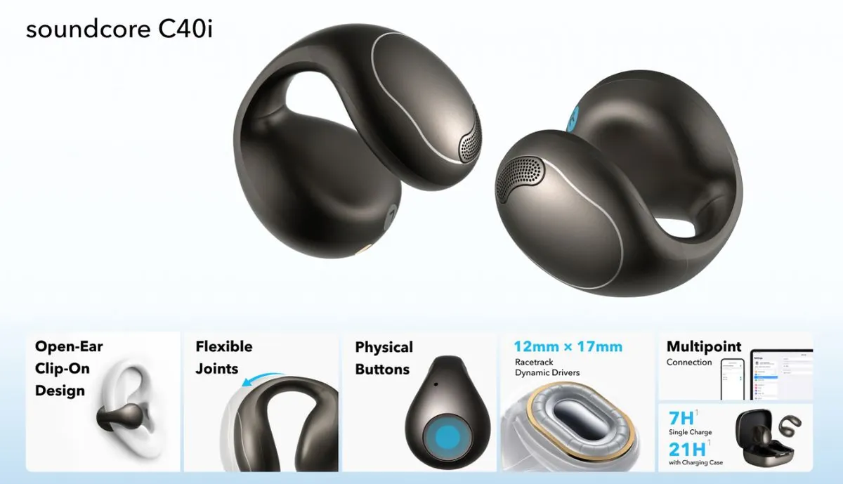 Bluetooth-гарнітура Anker SoundCore C40i Dark Gray (A3331GZ1) - мініатюра 9