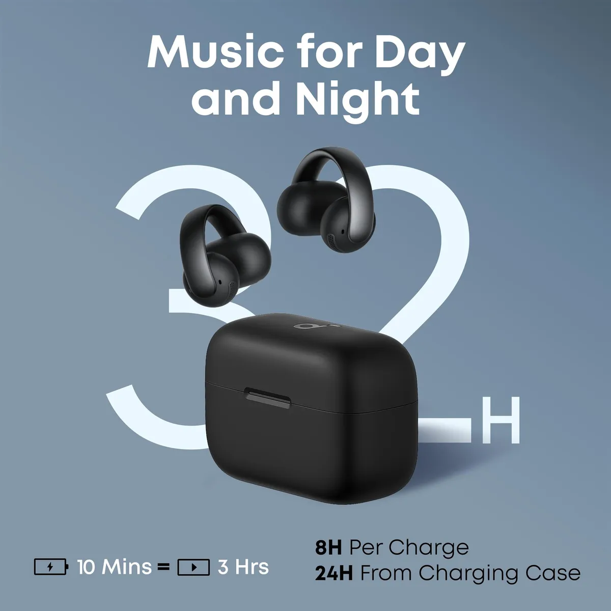 Bluetooth-гарнітура Anker SoundCore AeroClip Black (A3388G11) - мініатюра 10