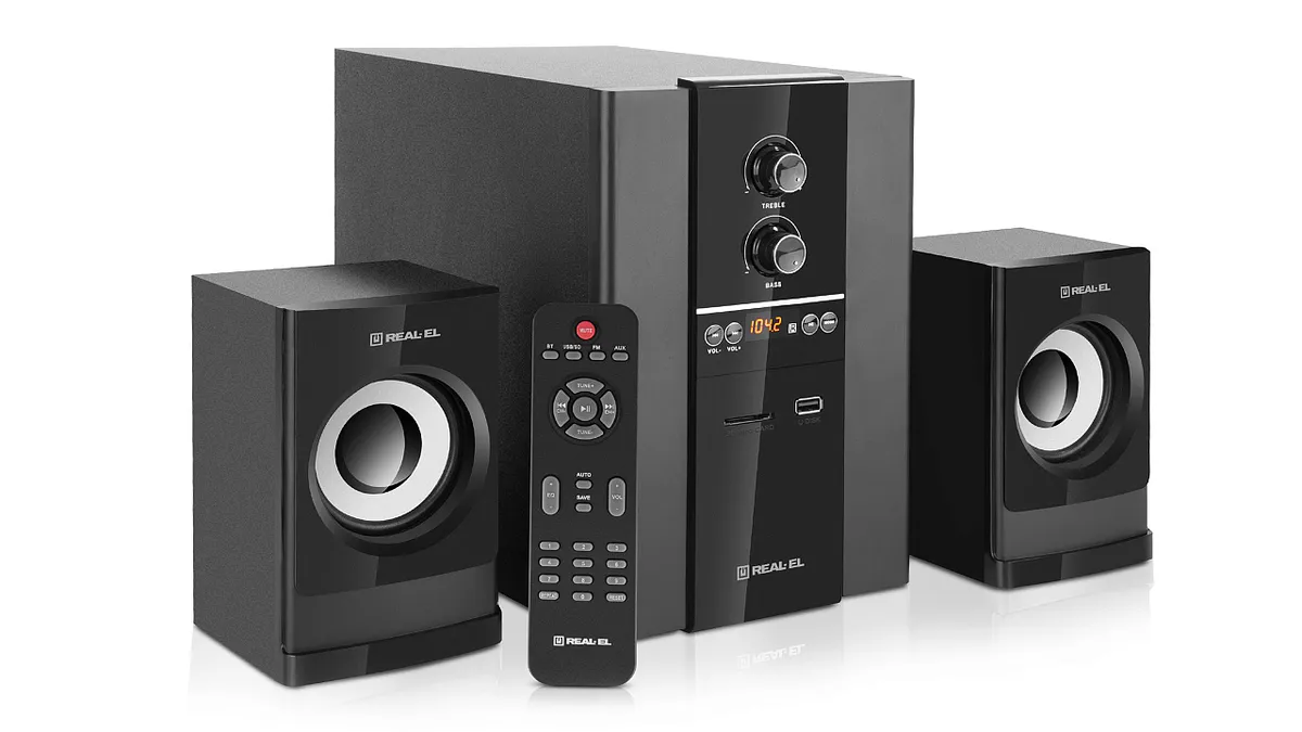 Акустична система REAL-EL M-355 Black - зображення 1
