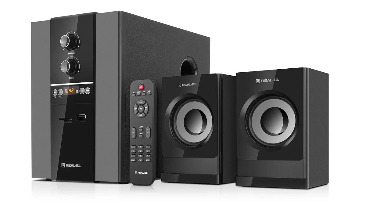 Акустична система REAL-EL M-355 Black - мініатюра 3