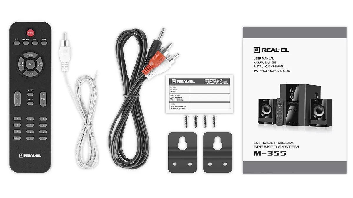 Акустична система REAL-EL M-355 Black - мініатюра 9
