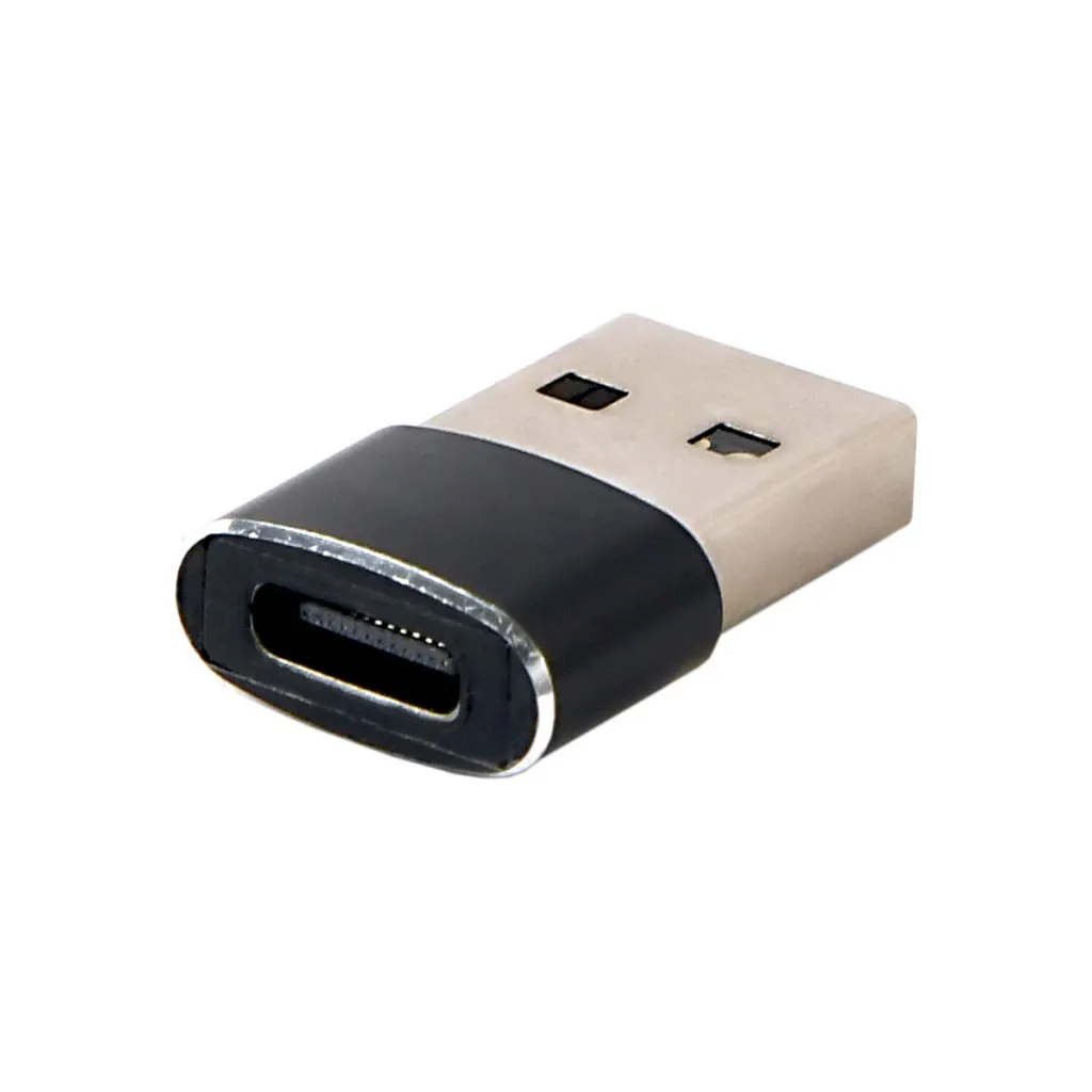 Адаптер Cablexpert USB Type-C - USB (F/M), Black (A-USB2-AMCF-02) - мініатюра 2