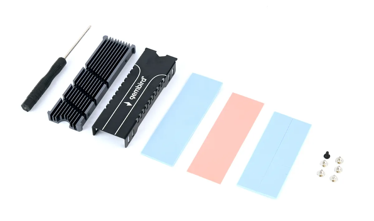 Радіатор охолодження для SSD Gembird M.2 2280 Black (EE2280-R-01) - мініатюра 4