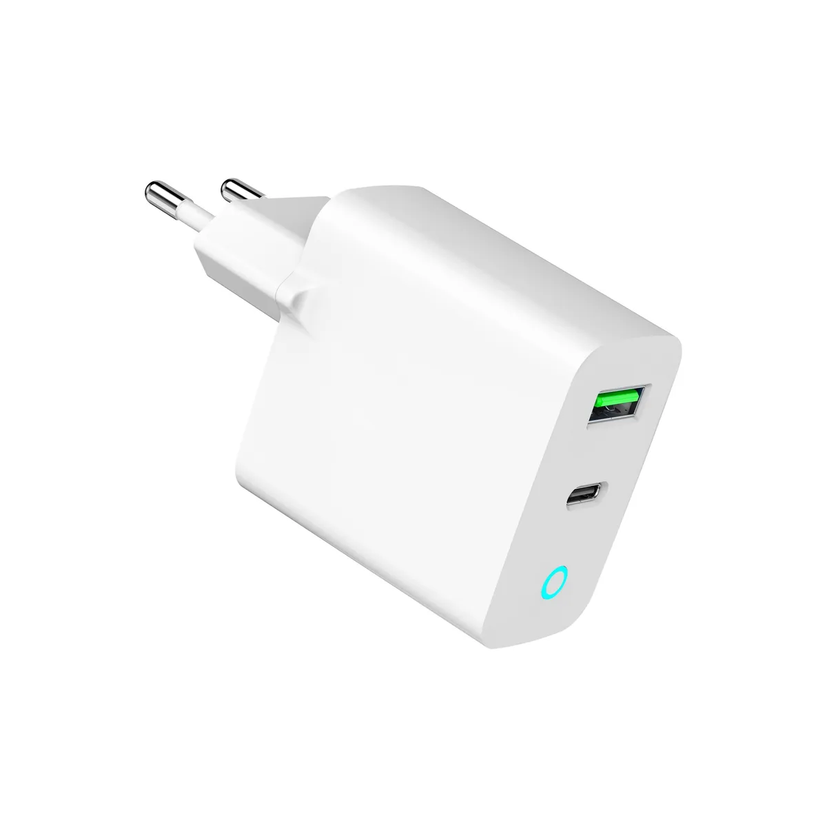 Мережевий зарядний пристрій Gembird (1USBх3A 18W + 1USB-Cх3A 20W) White (TA-UC-PDQC20L-W-01) - мініатюра 2