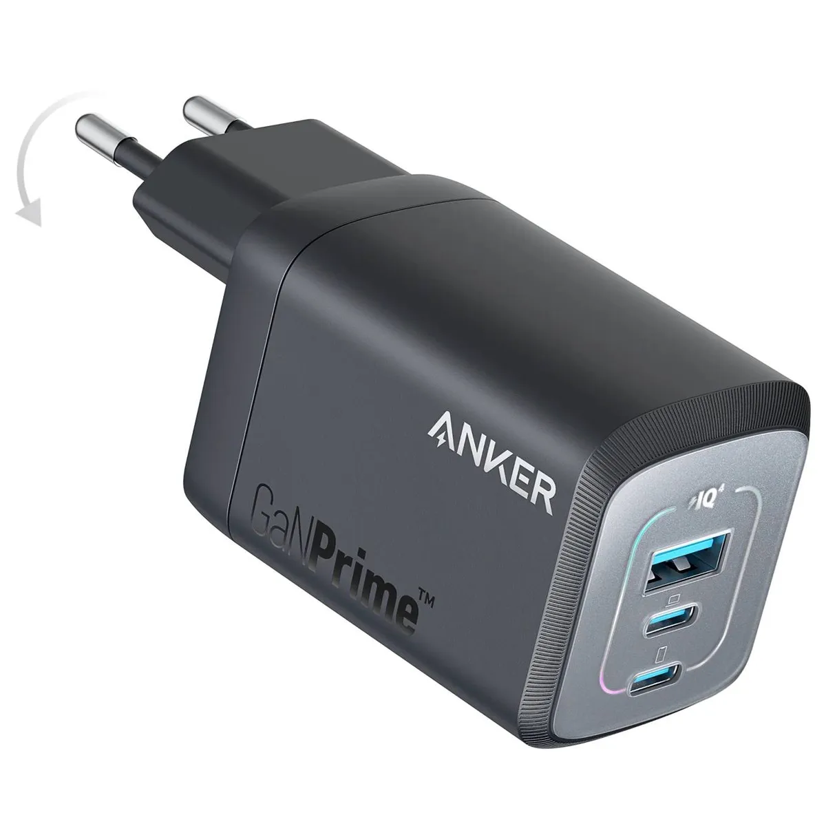 Мережевий зарядний пристрій Anker GaN Prime 67W Black (A2669313) - зображення 1