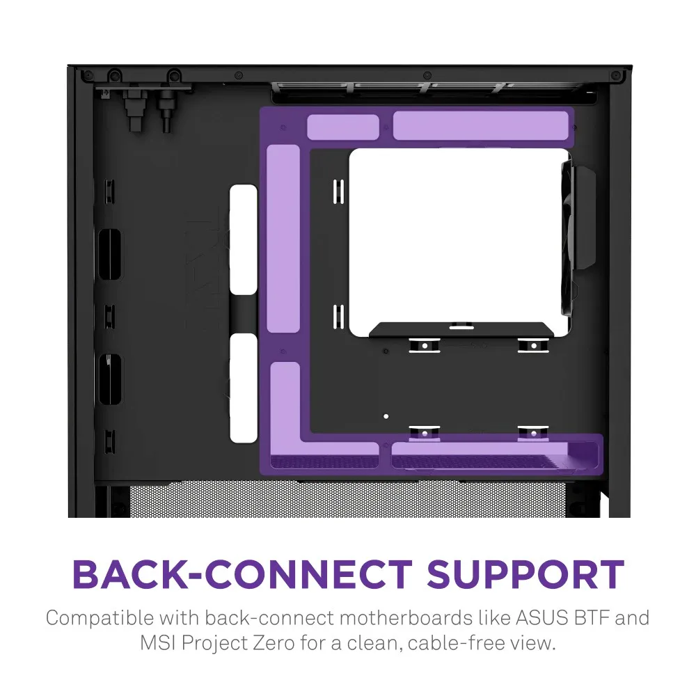 Корпус NZXT H3 Flow Black без БЖ (CC-H31FB-01) - мініатюра 4