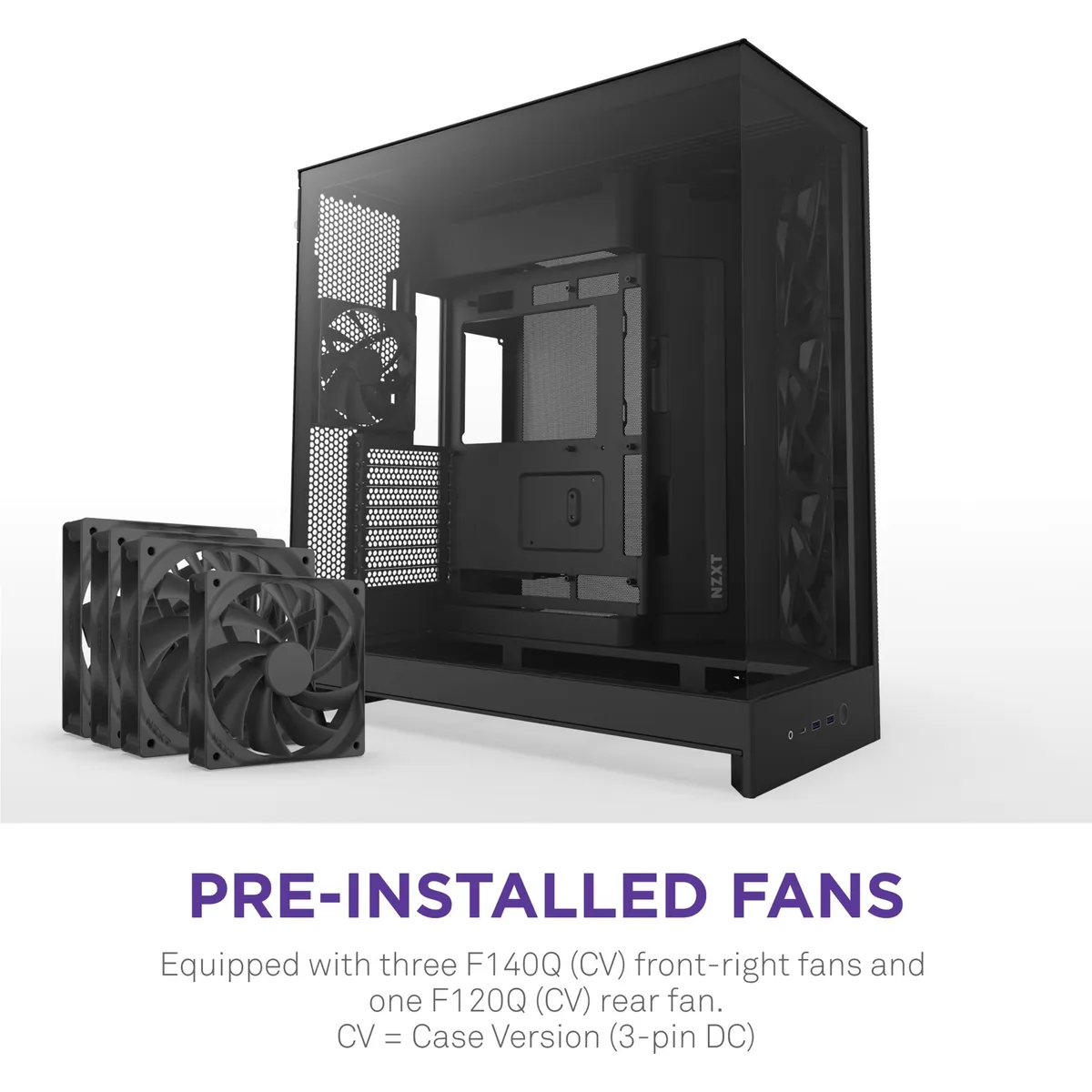 Корпус NZXT H9 Flow Black без БЖ (CM-H92FB-01) - мініатюра 2
