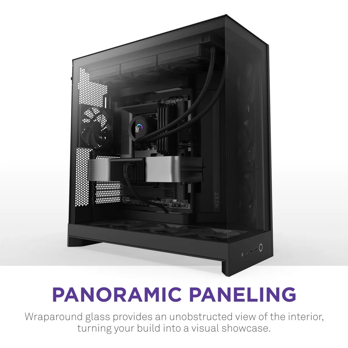 Корпус NZXT H9 Flow Black без БЖ (CM-H92FB-01) - мініатюра 4