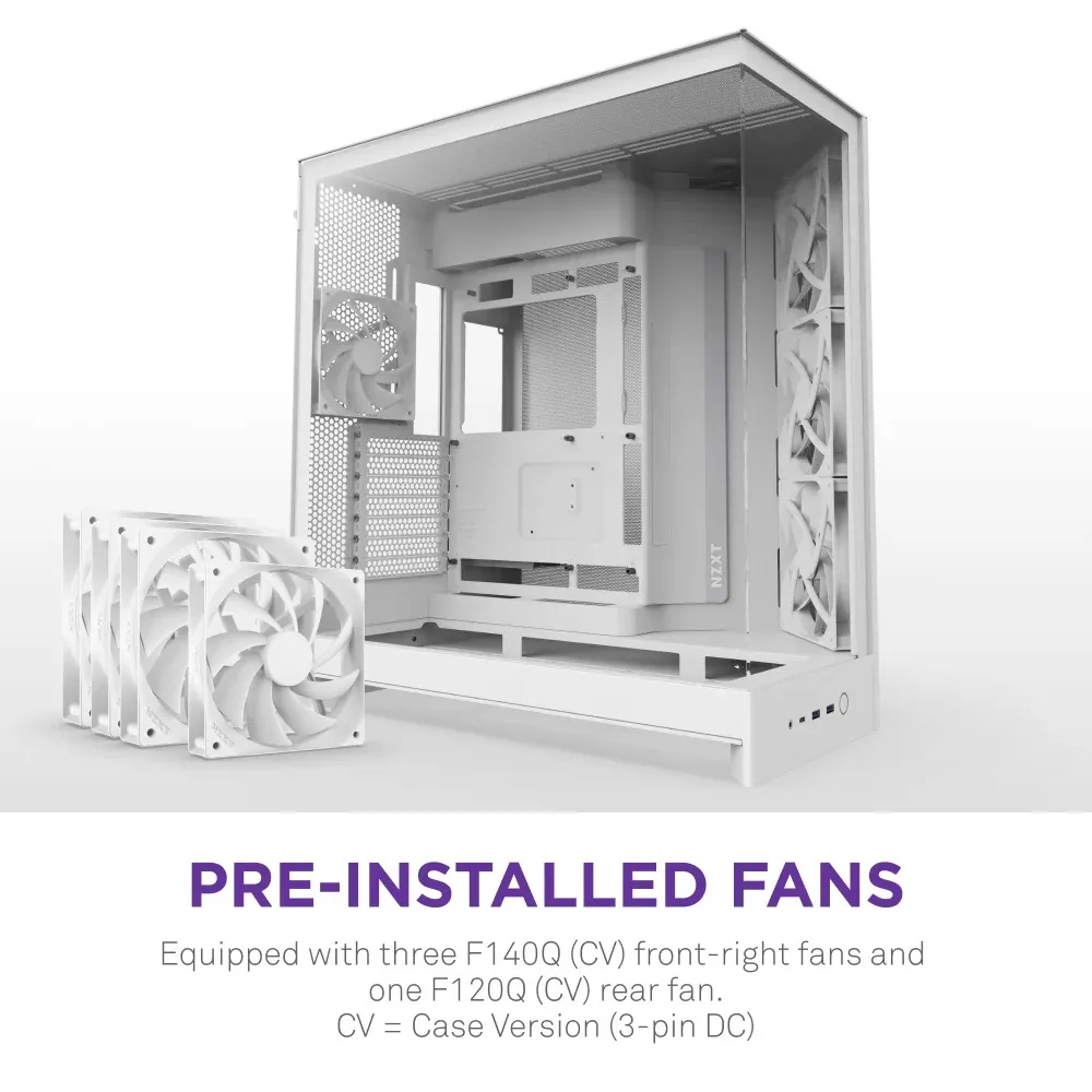 Корпус NZXT H9 Flow White без БЖ (CM-H92FW-01) - мініатюра 8