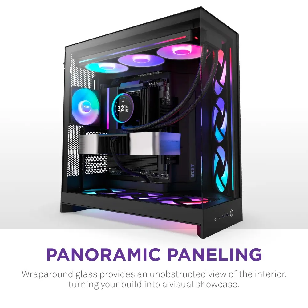 Корпус NZXT H9 Flow RGB Black без БЖ (CM-H92FB-R1) - мініатюра 5