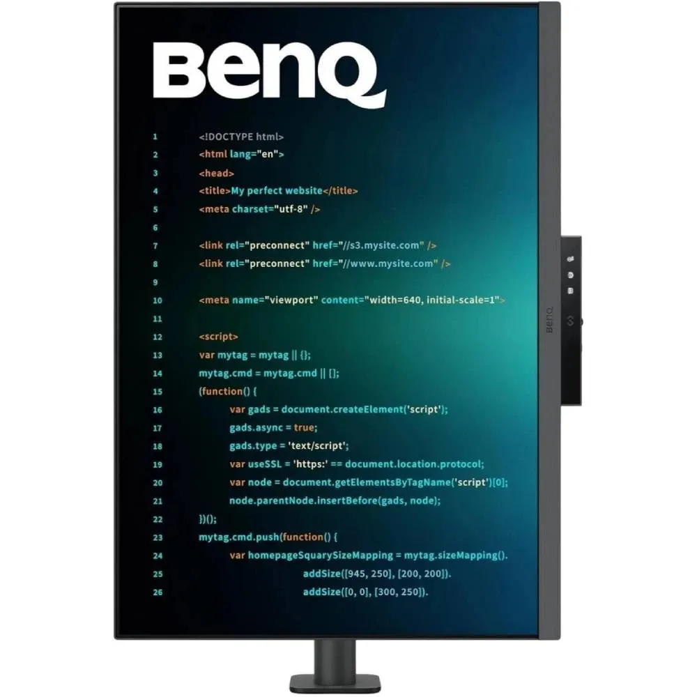 Монітор BenQ 28.2" RD280UA (9H.LM2LJ.TBE) IPS Metallic Gray - мініатюра 2