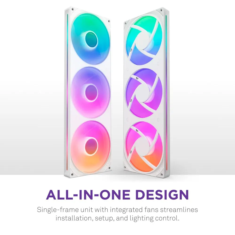 Вентилятор NZXT F420 RGB Core White (RF-U42HF-W1) - мініатюра 11