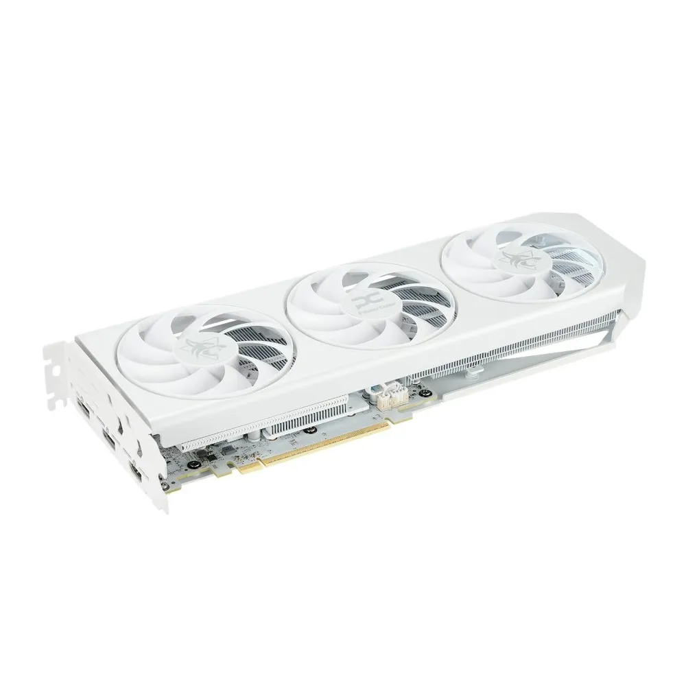 Відеокарта AMD Radeon RX 9060 XT 16GB GDDR6 Hellhound Spectral White PowerColor (RX9060XT 16G-L/OC/WHITE) - мініатюра 6