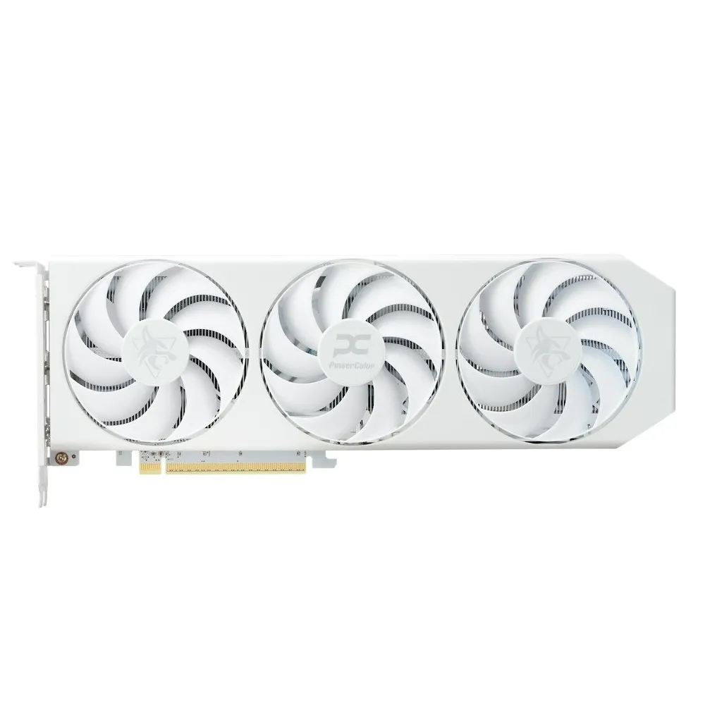 Відеокарта AMD Radeon RX 9060 XT 16GB GDDR6 Hellhound Spectral White PowerColor (RX9060XT 16G-L/OC/WHITE) - мініатюра 8