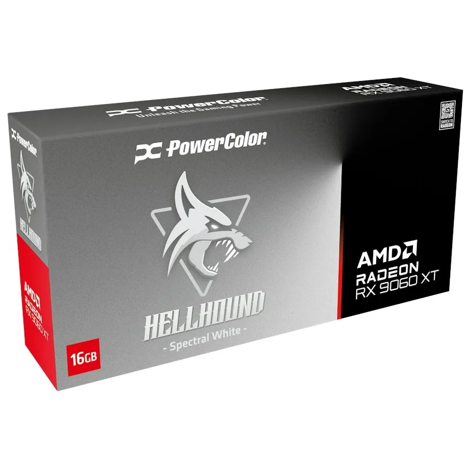 Відеокарта AMD Radeon RX 9060 XT 16GB GDDR6 Hellhound Spectral White PowerColor (RX9060XT 16G-L/OC/WHITE) - мініатюра 9