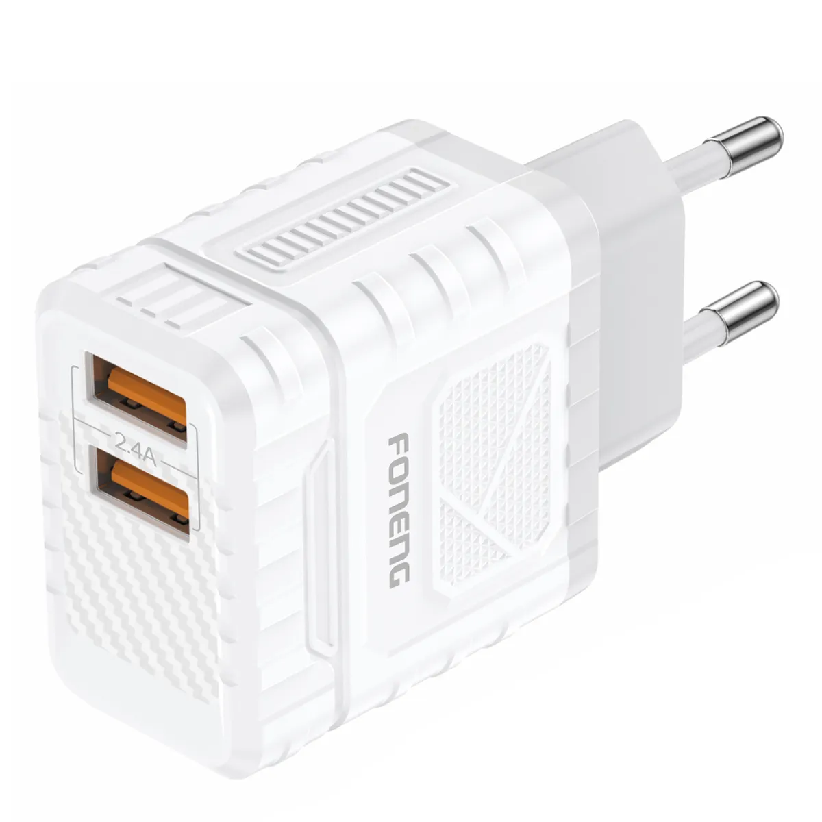Зарядний пристрій Foneng EU57 (2USBх2.4A) White (EU57-CH) - мініатюра 2