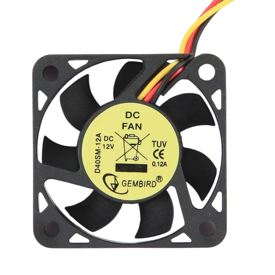 Вентилятор 40x40x10mm DC fan sleeve bearing 7см провод - мініатюра 2