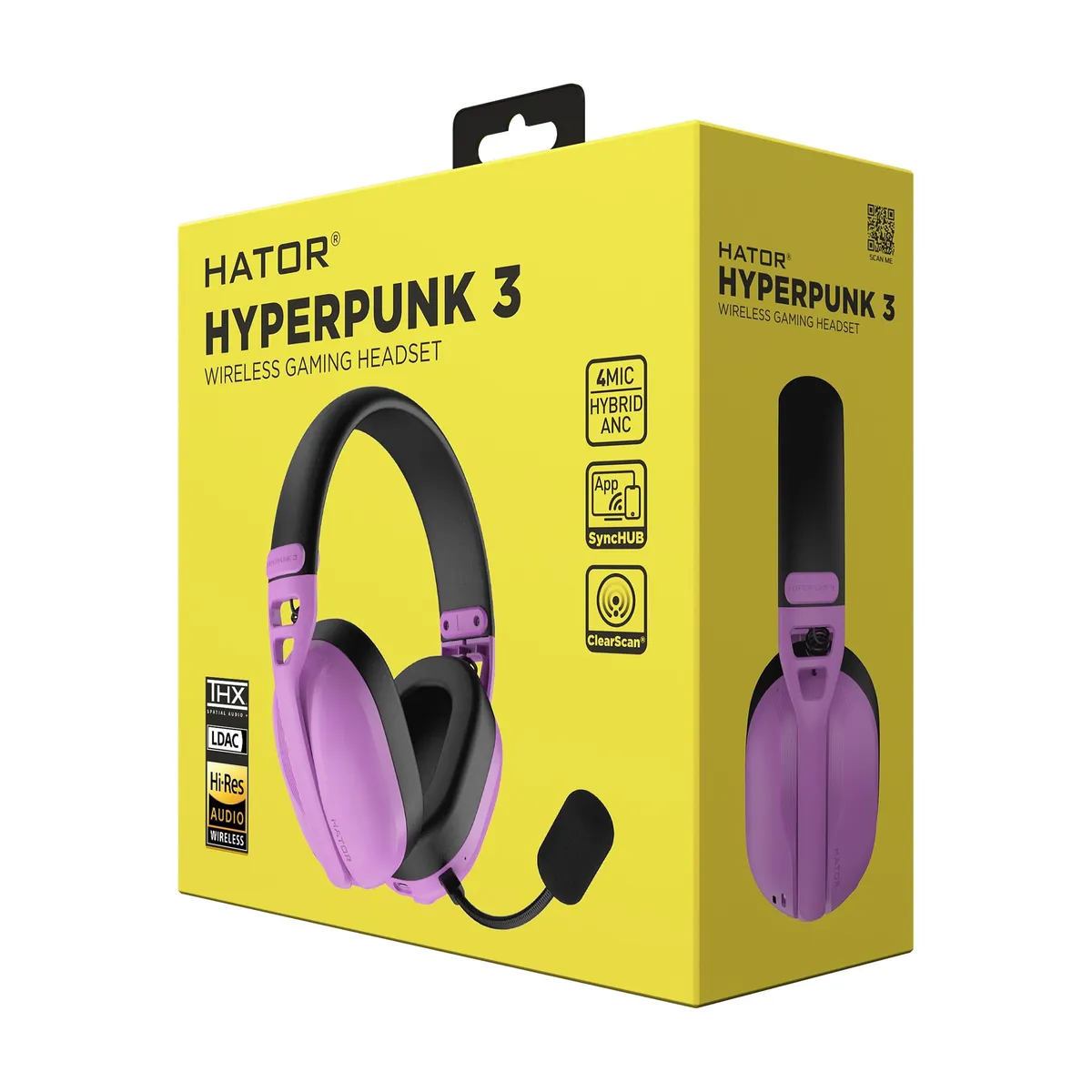 Гарнiтура Hator Hyperpunk 3 Wireless Cyber Violet (ESH19) - мініатюра 16
