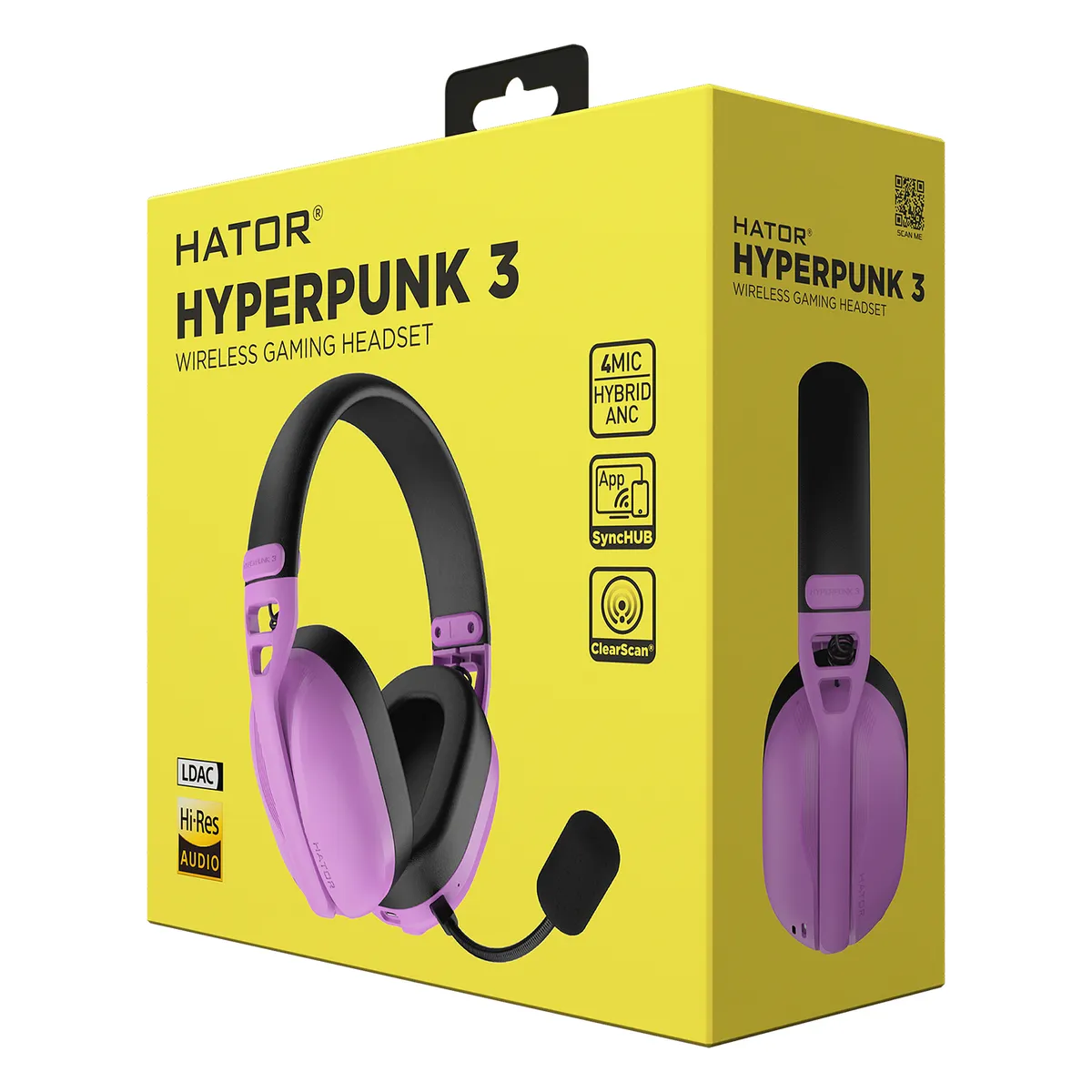 Гарнiтура Hator Hyperpunk 3 Wireless Cyber Violet (ESH19) - мініатюра 2