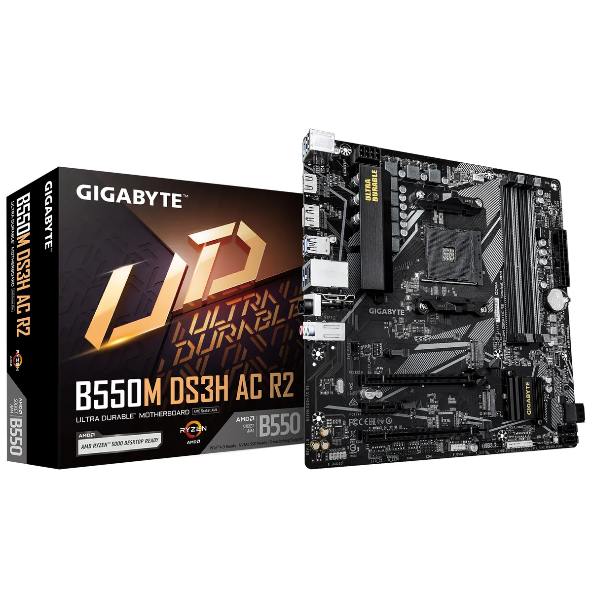 Материнська плата Gigabyte B550M DS3H AC R2 Socket AM4 - зображення 1