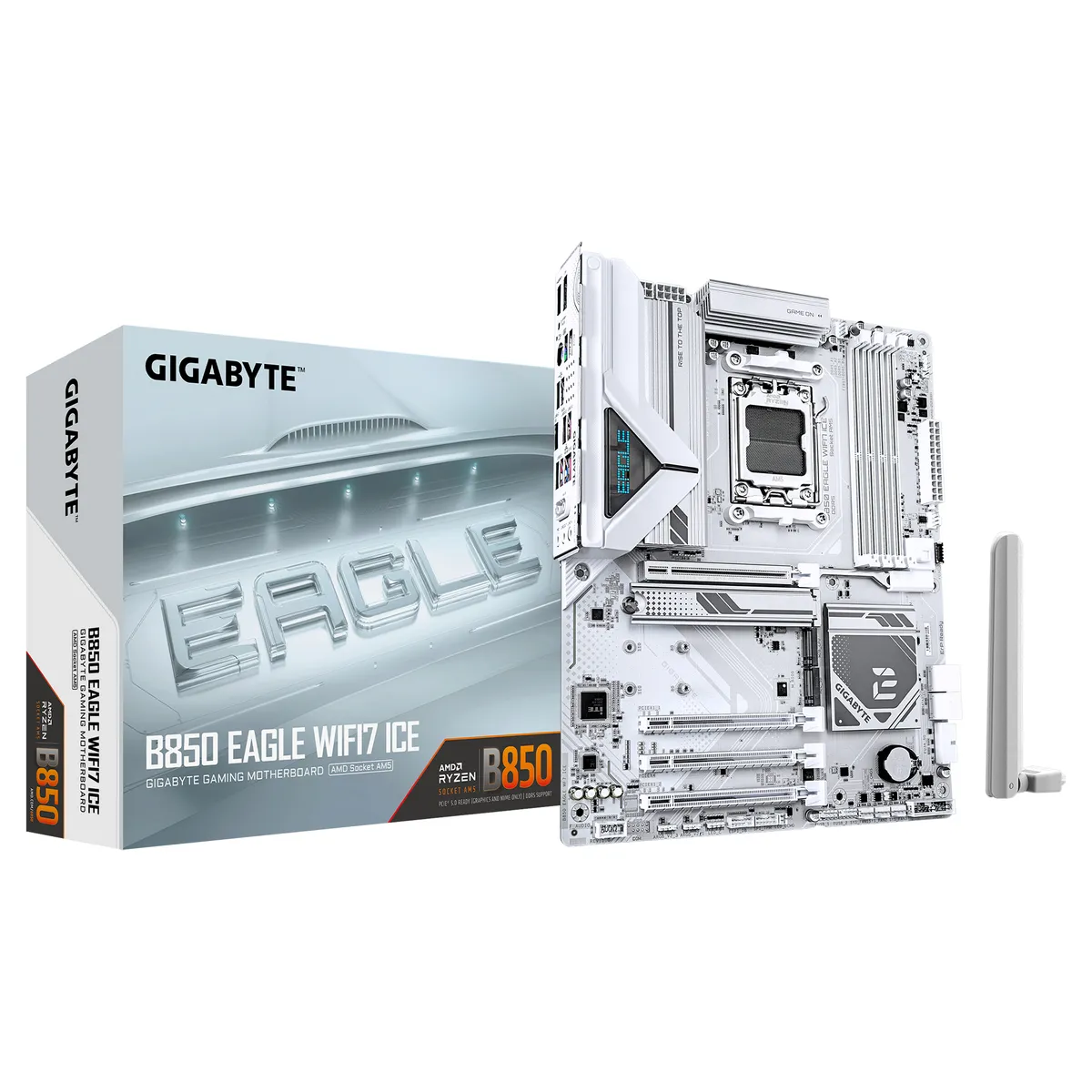 Материнська плата Gigabyte B850 Eagle WiFi7 Ice Socket AM5 - зображення 1