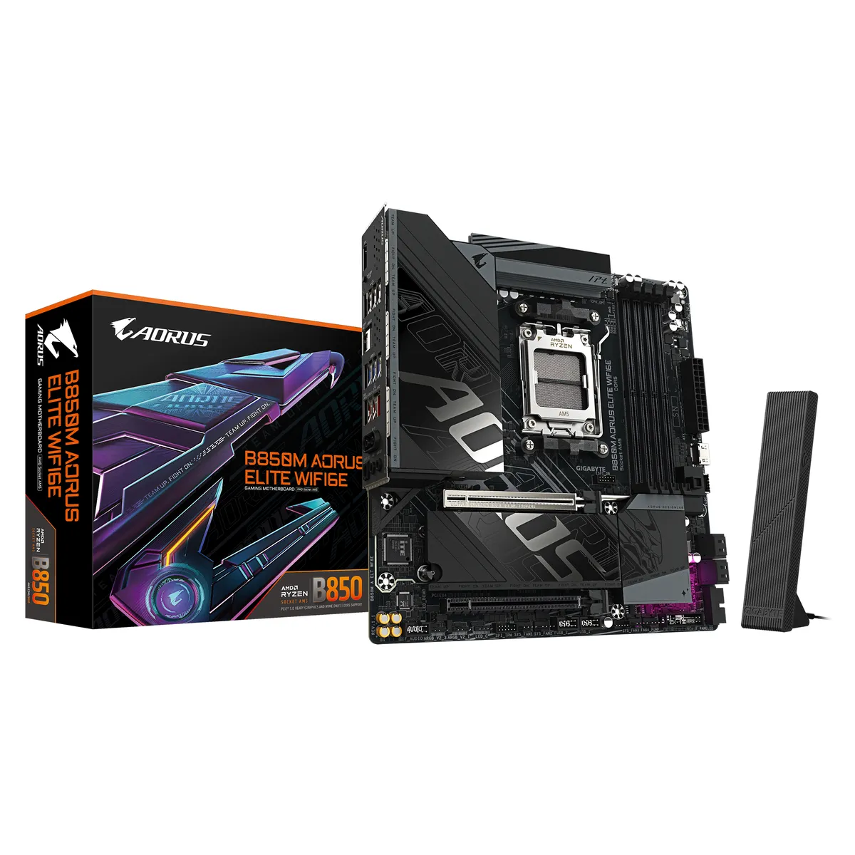 Материнська плата Gigabyte B850M Aorus Elite WiFi6E Socket AM5 - зображення 1