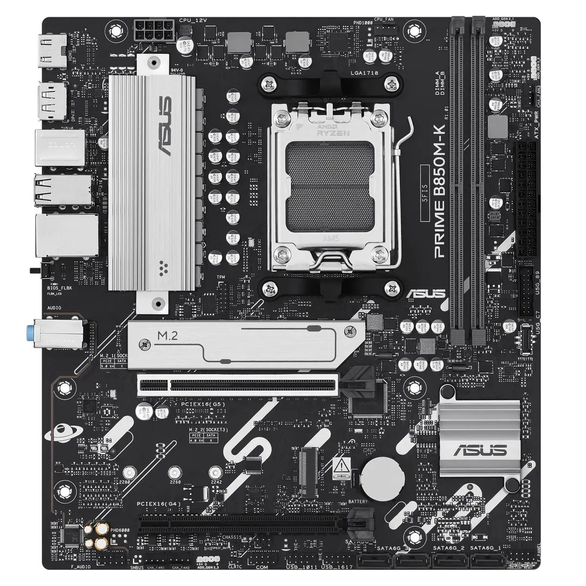 Материнська плата Asus Prime B850M-K Socket AM5 - мініатюра 2