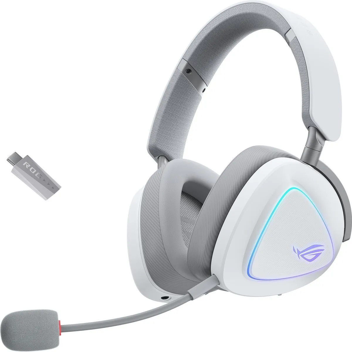 Bluetooth-гарнітура Asus ROG Delta II White (90YH03W0-BHUA10) - мініатюра 5