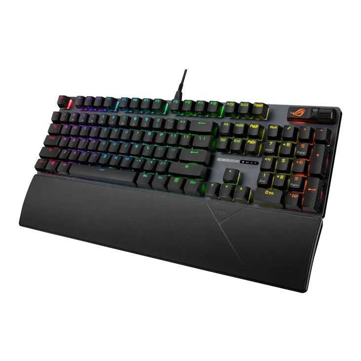 Клавiатура Asus ROG Strix Scope II X NX Snow V2 EN PBT Black (90MP03XF-BKUA20) - мініатюра 2