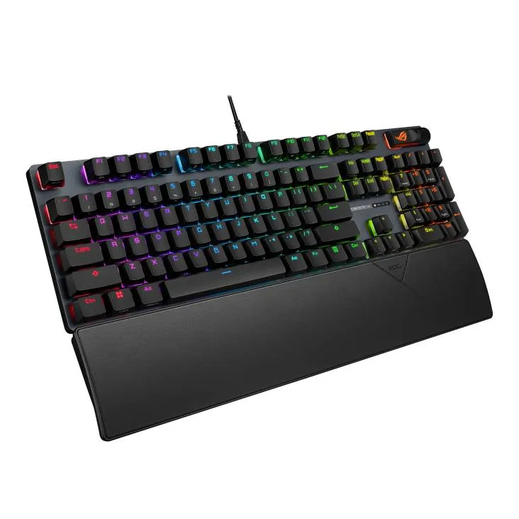 Клавiатура Asus ROG Strix Scope II X NX Snow V2 EN PBT Black (90MP03XF-BKUA20) - мініатюра 3