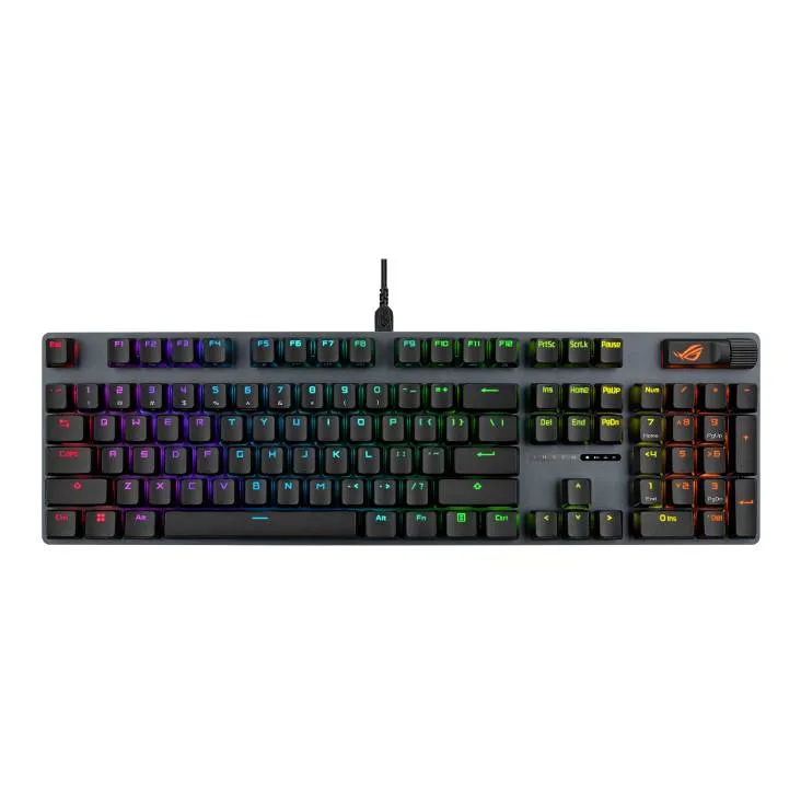 Клавiатура Asus ROG Strix Scope II X NX Snow V2 EN PBT Black (90MP03XF-BKUA20) - мініатюра 4