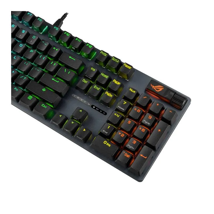 Клавiатура Asus ROG Strix Scope II X NX Snow V2 EN PBT Black (90MP03XF-BKUA20) - мініатюра 6