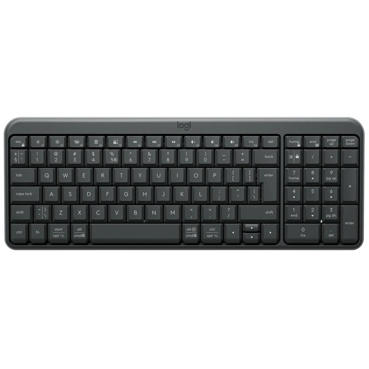 Клавiатура бездротова Logitech K250 Graphite (920-013822) - зображення 1
