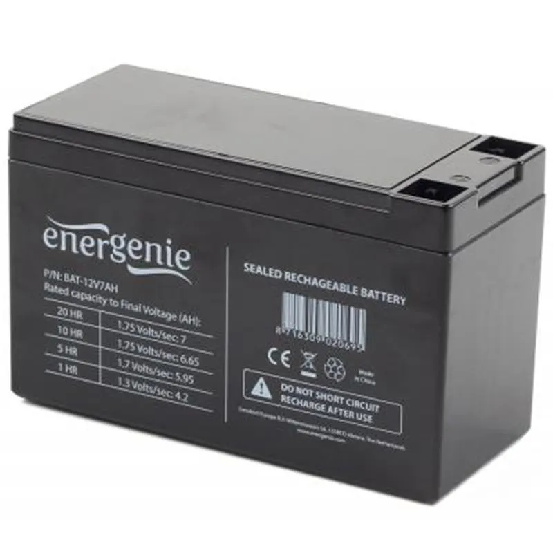 Акумуляторна батарея EnerGenie 12V 7AH (BAT-12V7AH) AGM - зображення 1