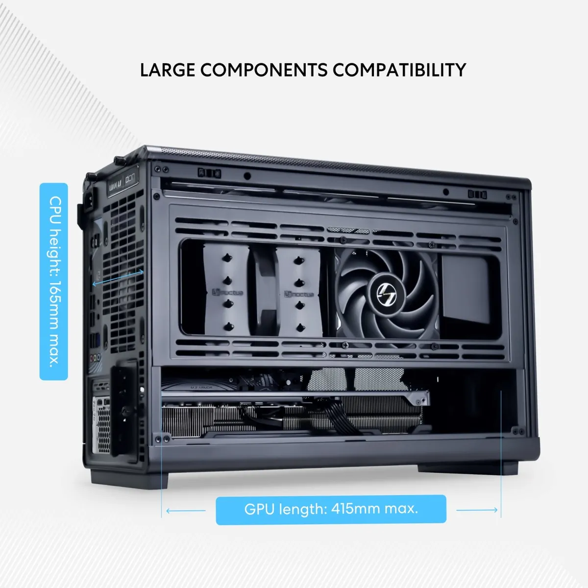 Корпус Lian Li A3-mATX Black (G99.A3X.00) без БЖ - мініатюра 11