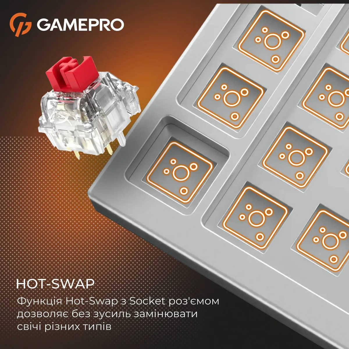 Клавіатура GamePro Genesis MK116 Silverlight - мініатюра 6