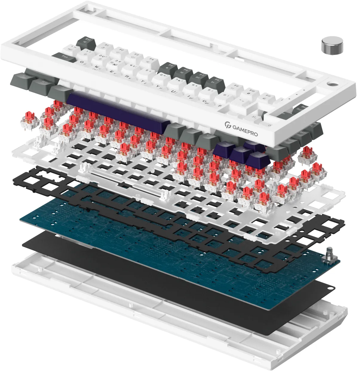 Клавіатура GamePro Genesis Warden MK160P White/Grey - мініатюра 2